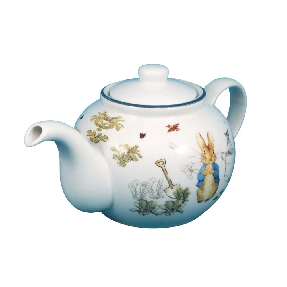 Beatrix Potter Peter Rabbit 24 Ounce Ceramic Teapot with Lid New
